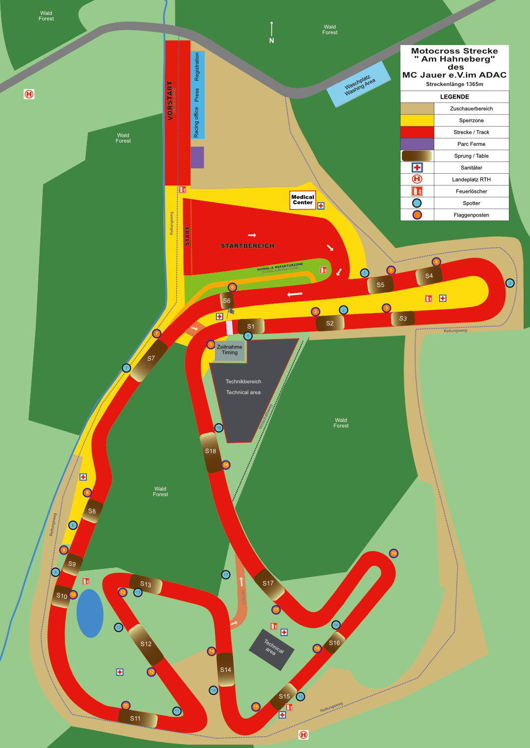 Streckenplan Am Hahneberg